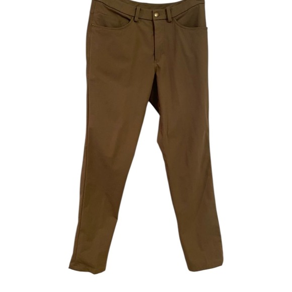 Lululemon ABC Pants Men's 30 Tan‎ Classic Fit Warpstreme Performance Preppy